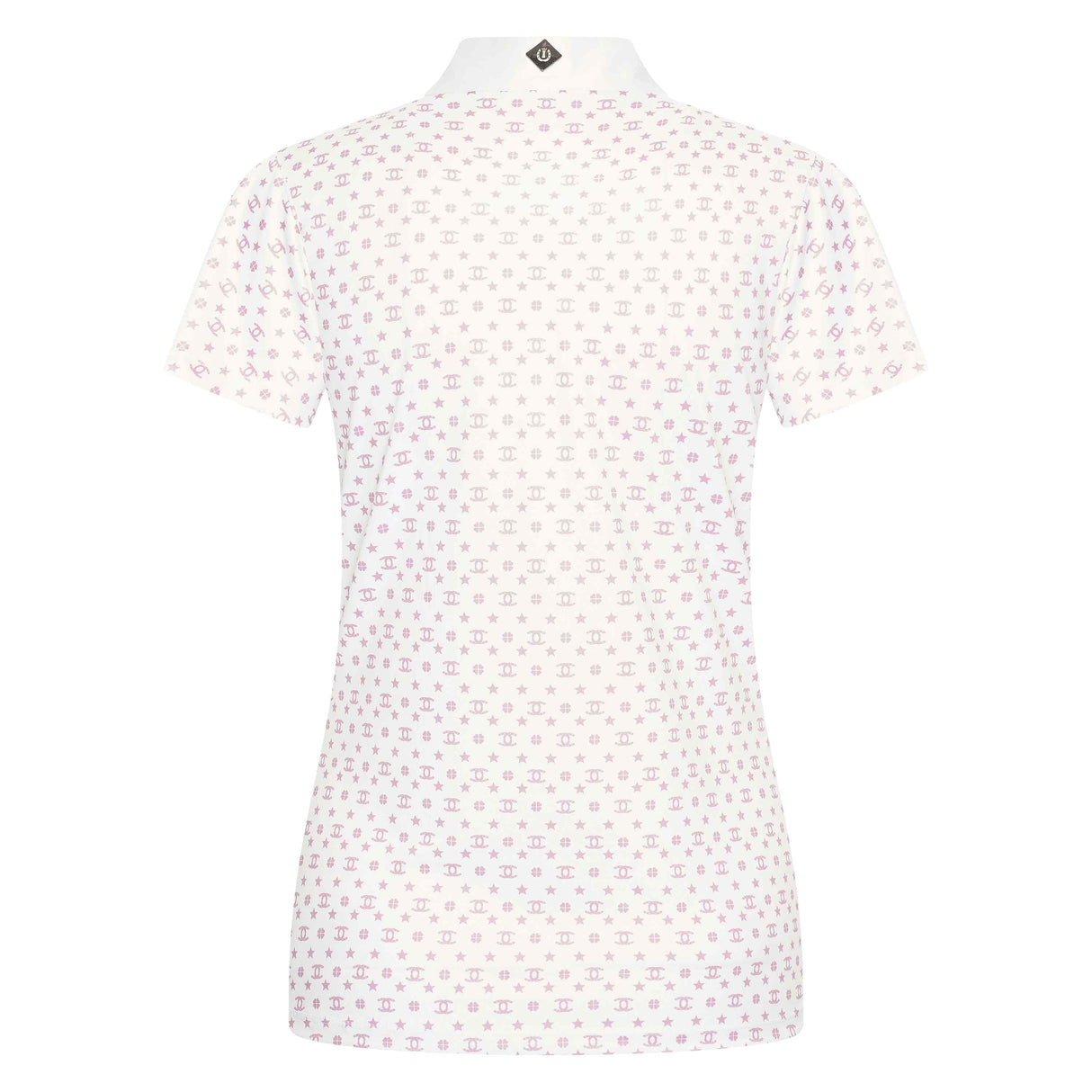 Imperial Riding Children's Roxy AOP Tech Top #colour_white-pink