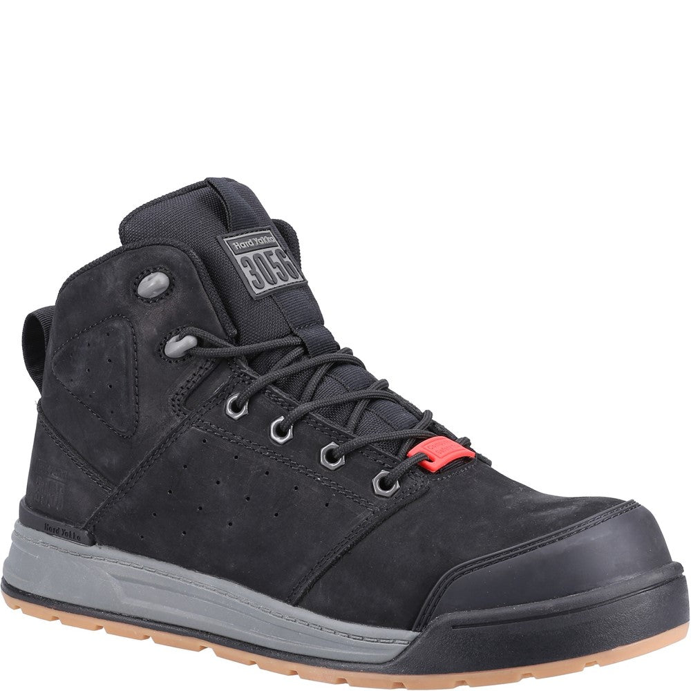 Hard Yakka 3056 Lace Zip Safety Boot #colour_black