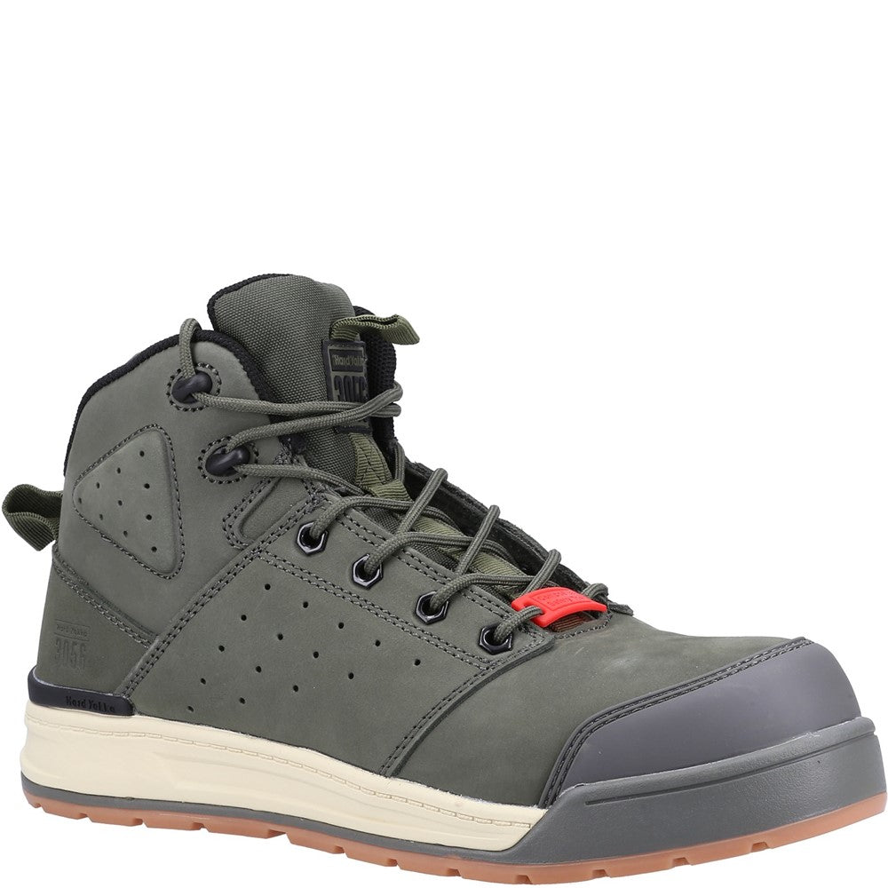 Hard Yakka 3056 Lace Zip Safety Boot #colour_olive