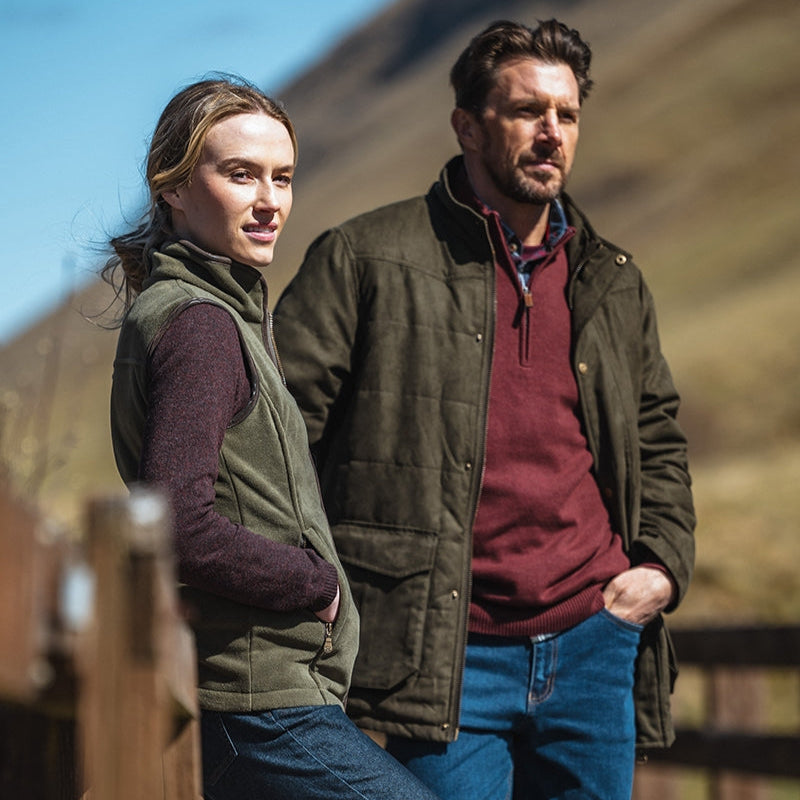 Hoggs of Fife Falkirk 1/4 Zip Pullover #colour_fern-green