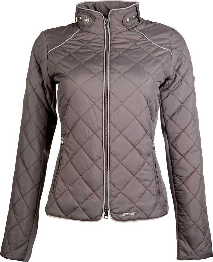 HKM Melody Quilted Jacket #colour_brown