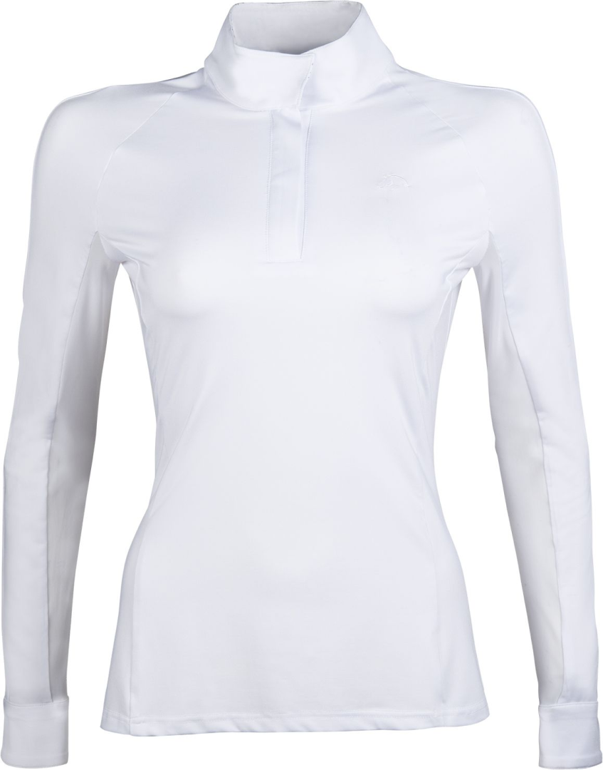 HKM Hunter Long Sleeve Competition Shirt #colour_white-white
