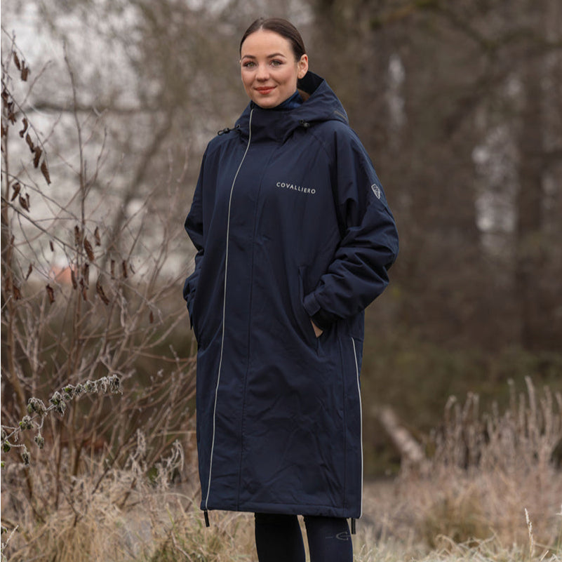 Covalliero Ladies Arctic Coat #colour_dark-navy