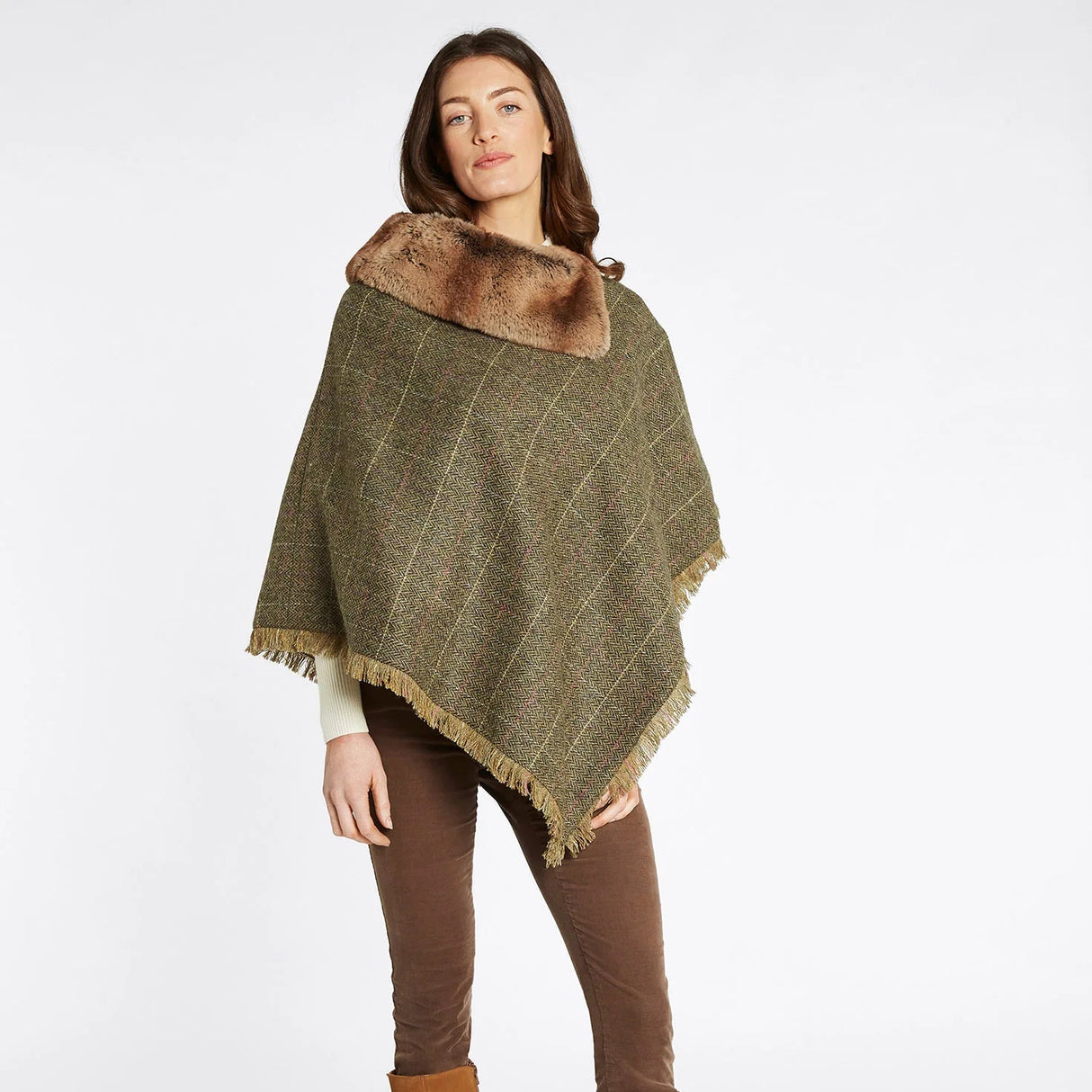 Dubarry Womens Tweed Silverfir #colour_thistle