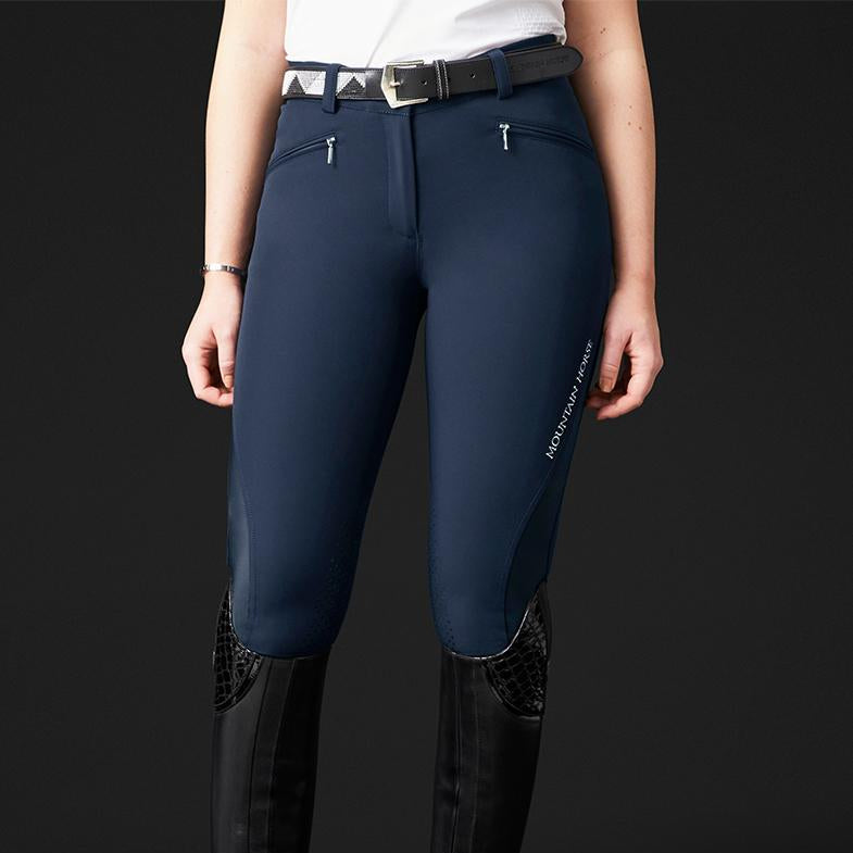 Mountain Horse Marilyn Flex 3/4 Grip Breeches #colour_navy