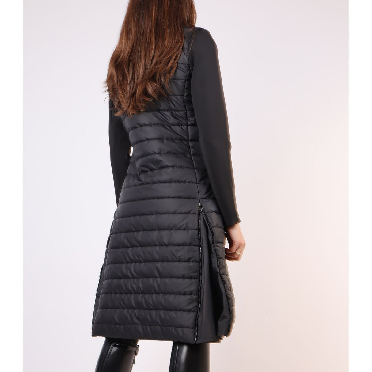 Montar Long Emma Hybrid Jacket #colour_black