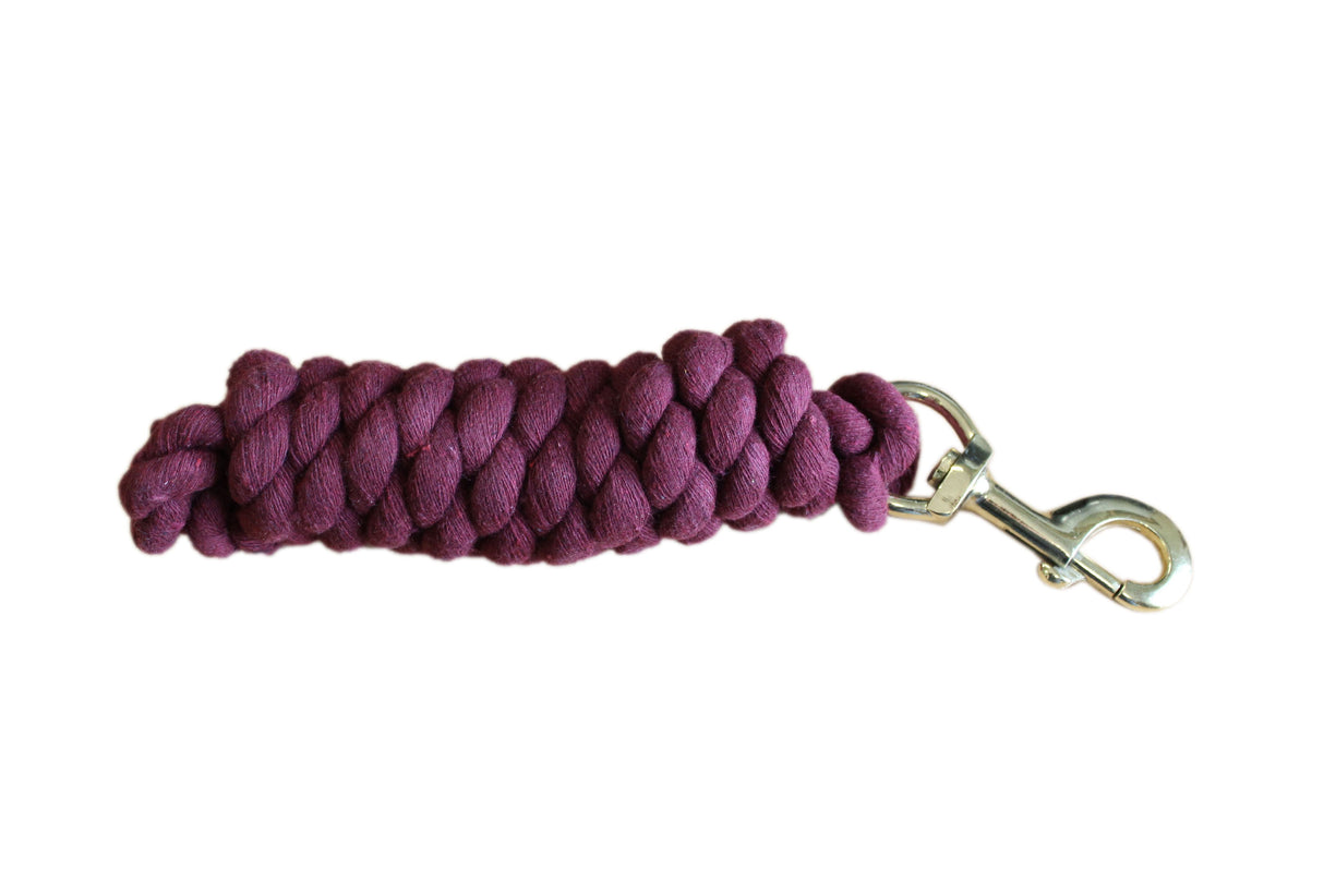 Mackey Cotton Trigger Hook Leadrope #colour_burgandy