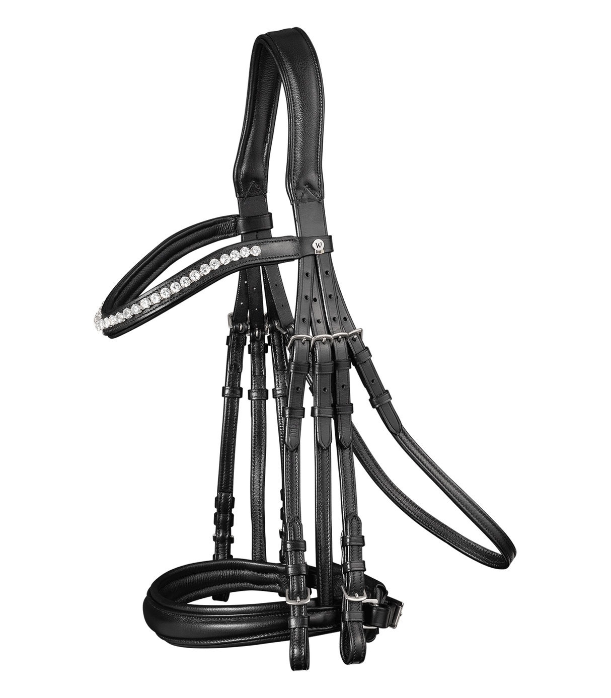 Waldhausen X-Line Supersoft Double Bridle #colour_black