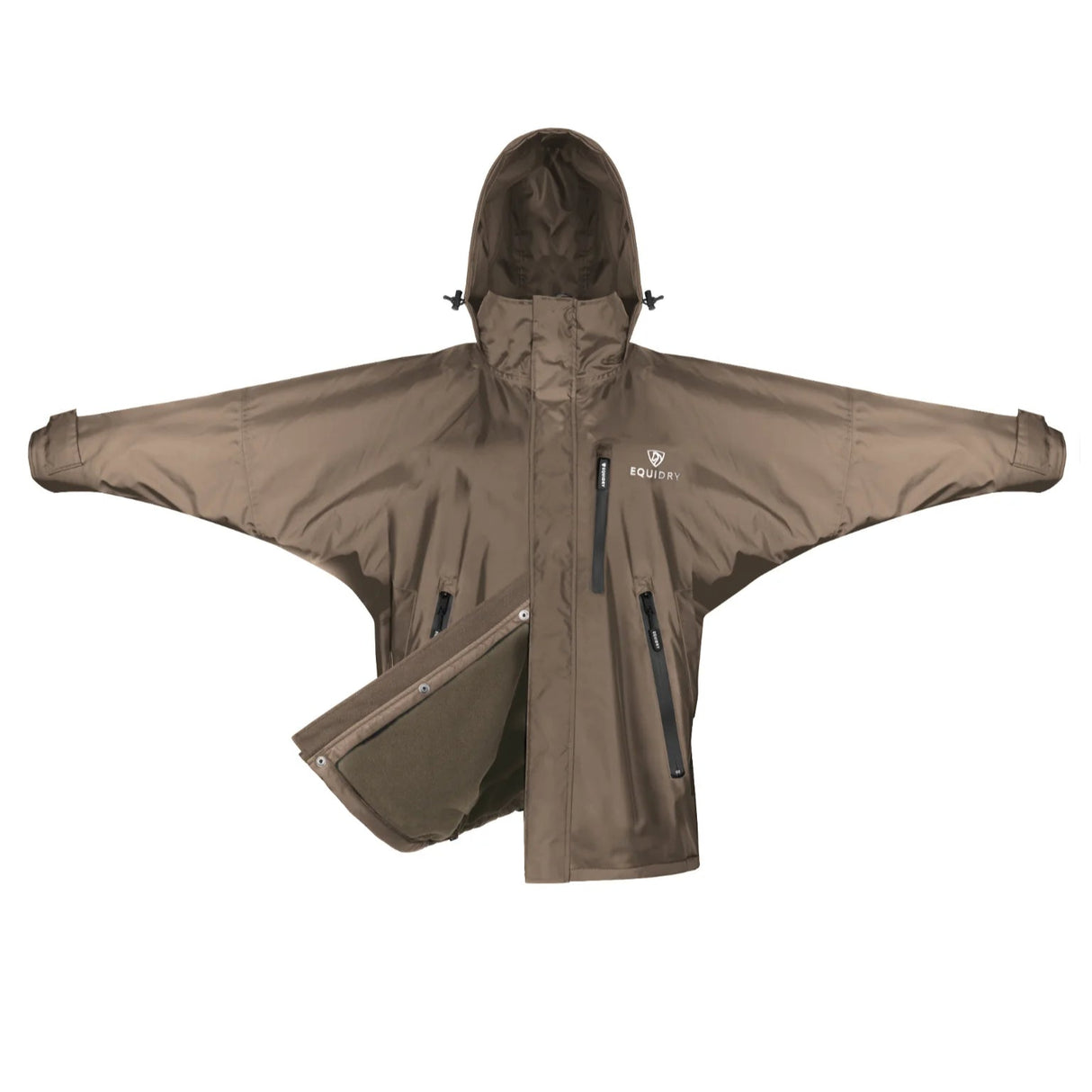 EQUIDRY Women's Shortie Mesh Lining Mac #colour_taupe