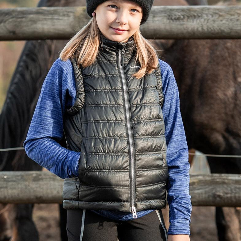 Mountain Horse Children's Star Vest #colour_black