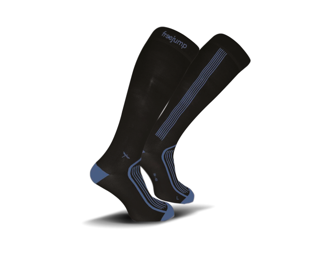 Freejump High Socks #Colour_black-blue
