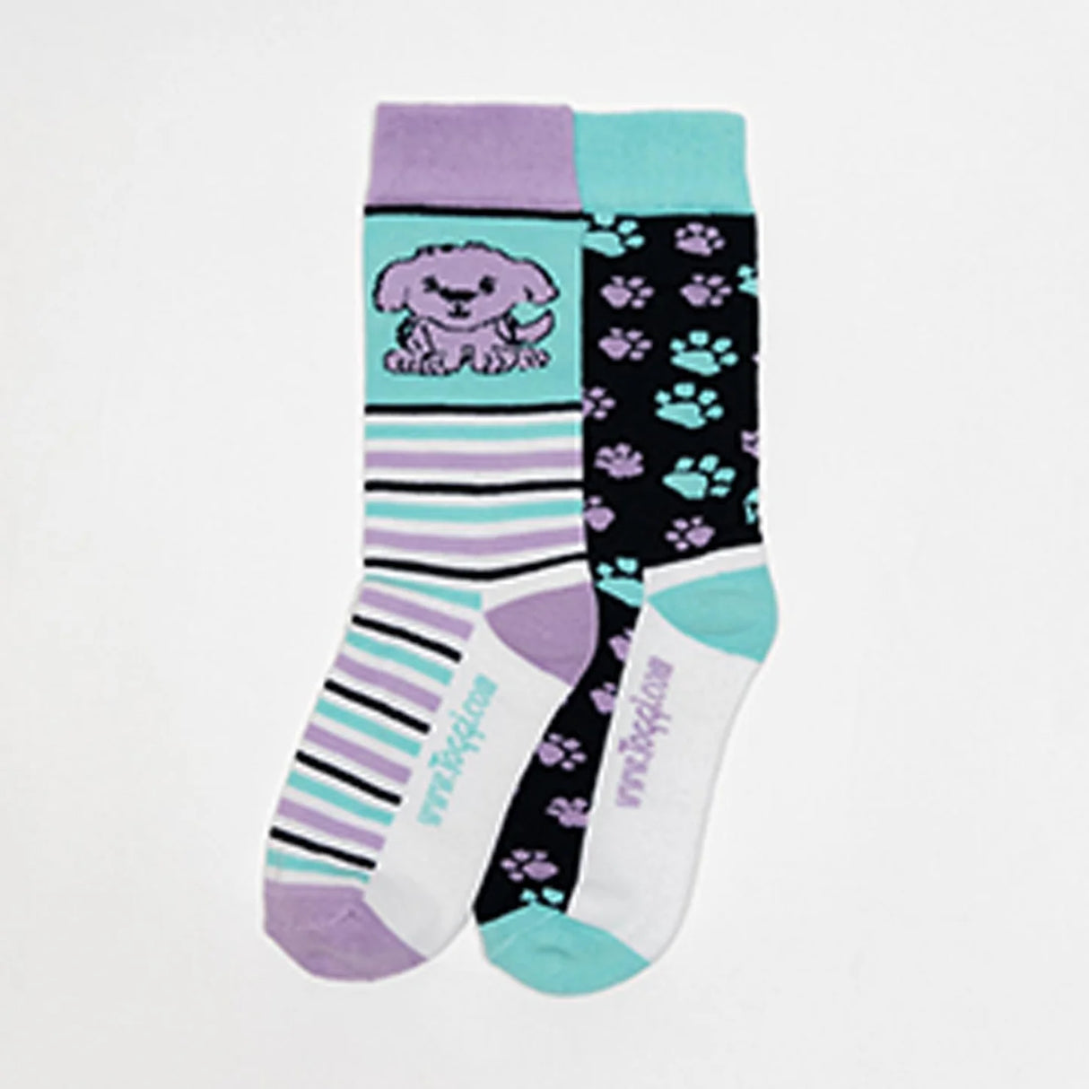 Toggi Little Puppy Children Socks 2 Pack #colour_turquoise-navy