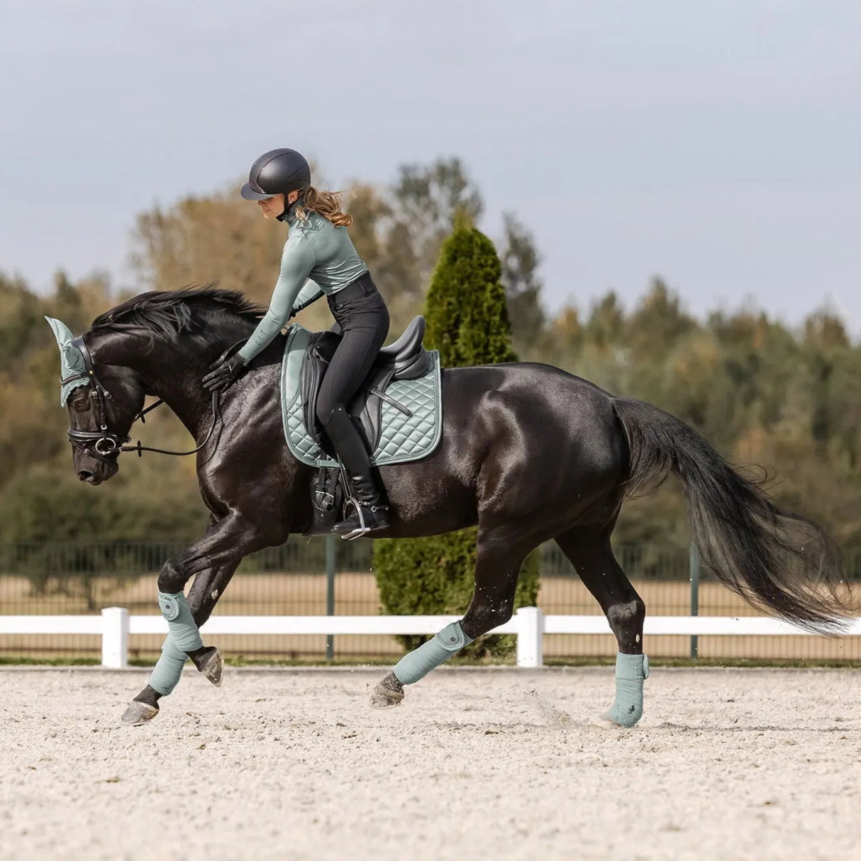 Waldhausen Nepal Saddle Pad #colour_silver-blue