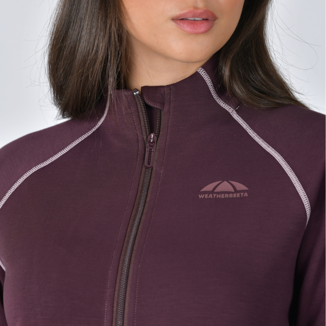 Weatherbeeta Ladies Copper Performance Jacket #colour_mulberry