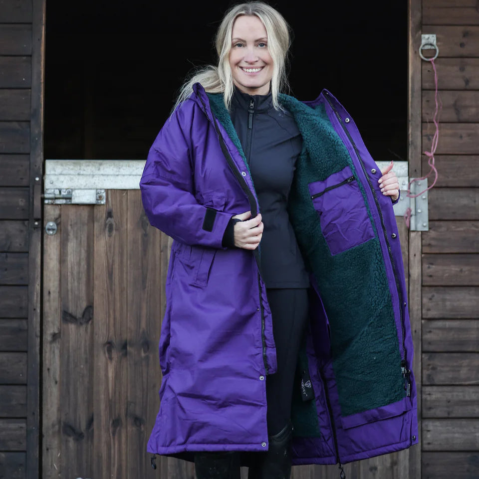 EQUIDRY Women's Thick Fleece Evolution #colour_purple-teal