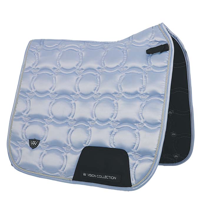 Woof Wear Vision Dressage Saddle Pad #colour_porcelain-blue