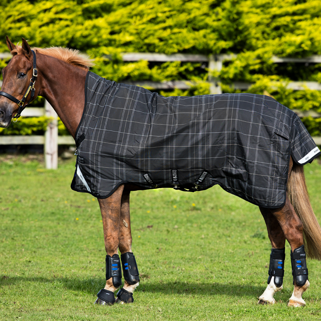 Horseware Ireland Rhino Wug with Vari Layer Lite 100g #colour_black-grey-white