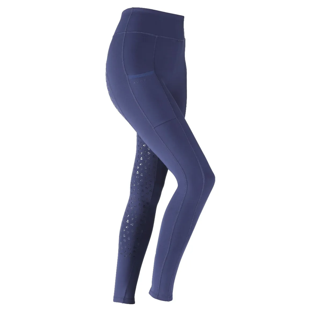 Shires Aubrion Hudson Ladies Riding Tights #colour_navy