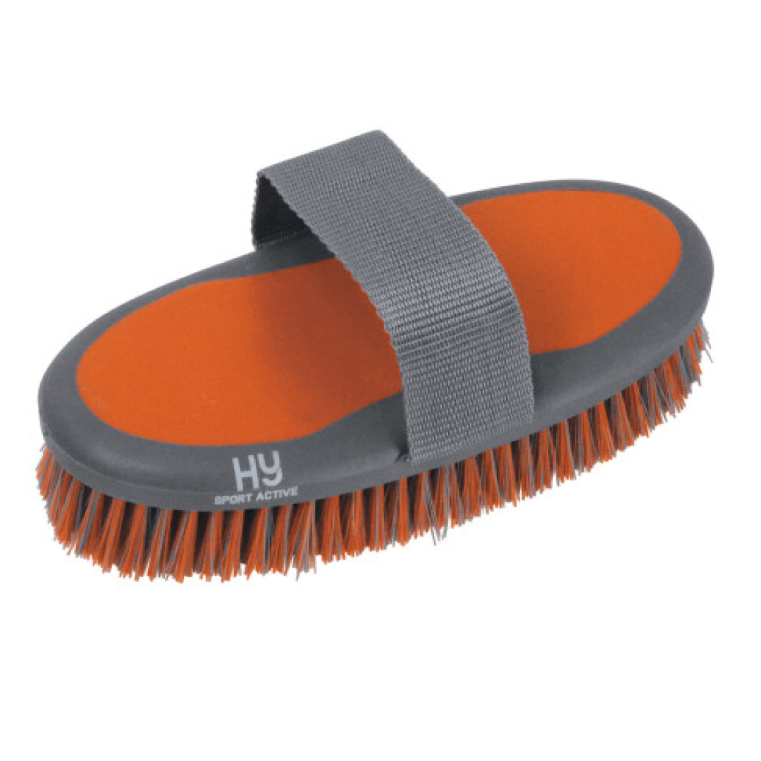 Hy Sport Active Sponge Brush #colour_terracotta-orange