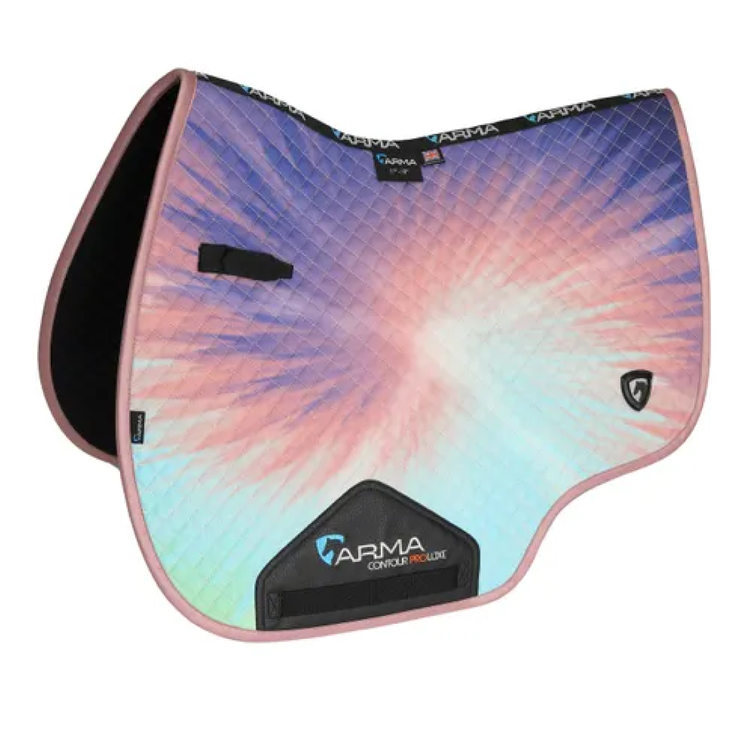 Shires ARMA Tie Dye Saddlecloth #colour_pink