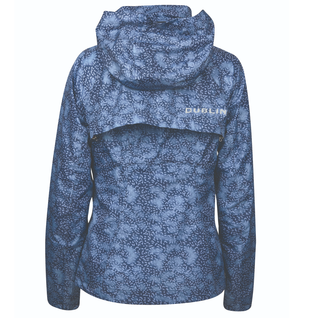 Dublin Cortina Waterproof Jacket #colour_blueberry-navy-print