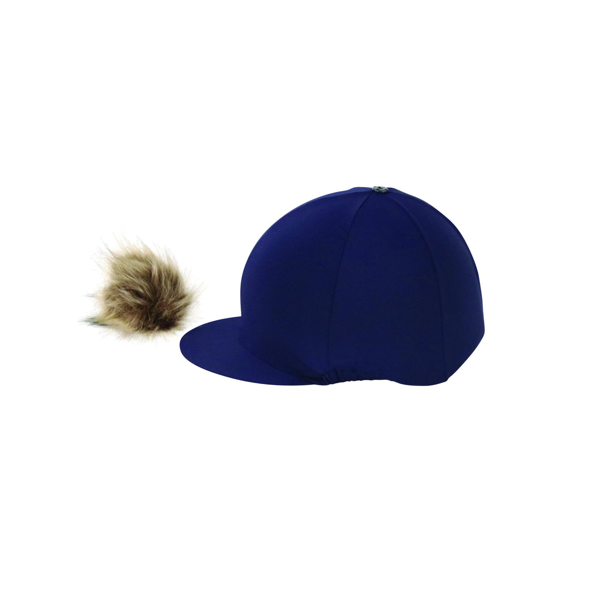 Hy Equestrian Hat Cover with Faux Fur Pom Pom