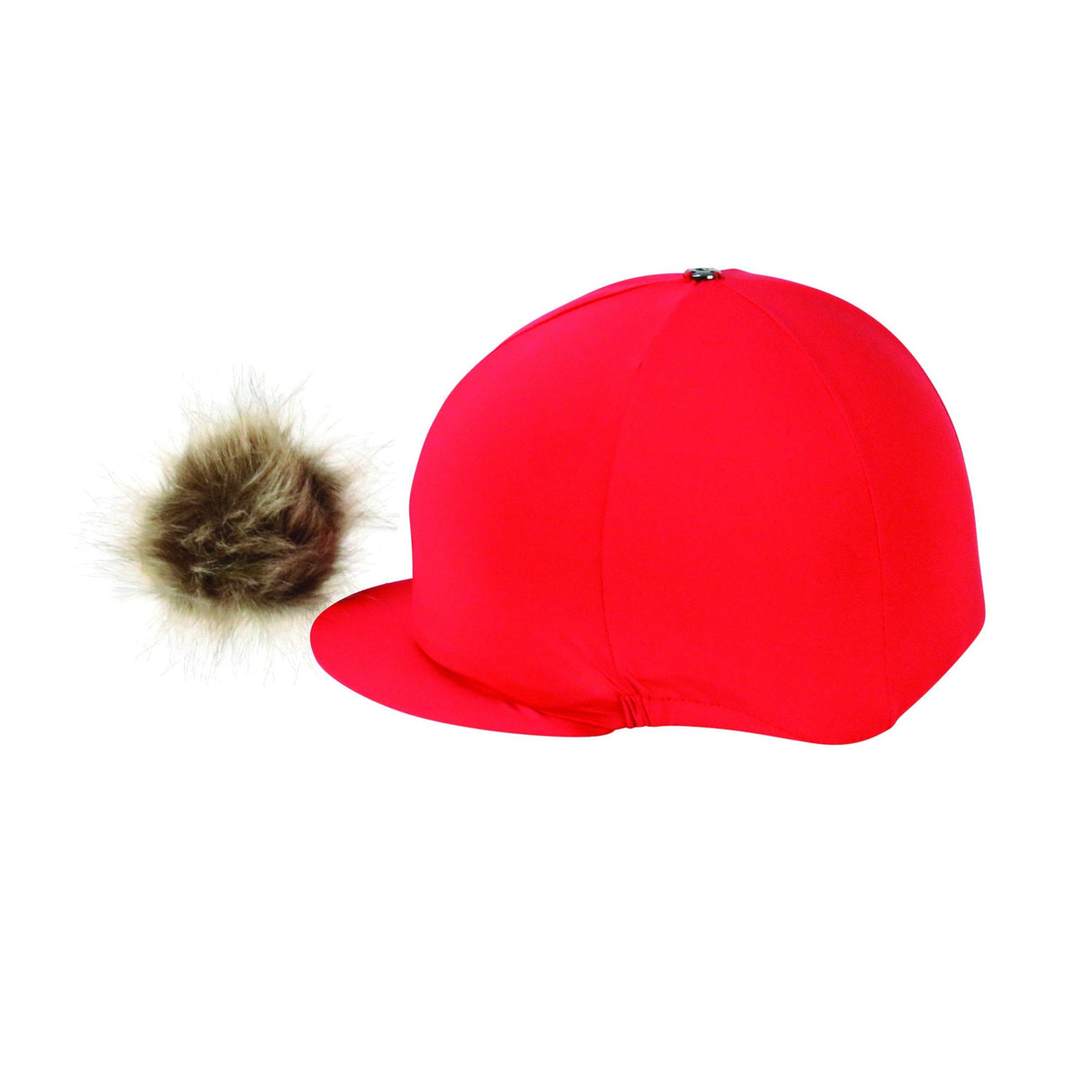 Hy Equestrian Hat Cover with Faux Fur Pom Pom