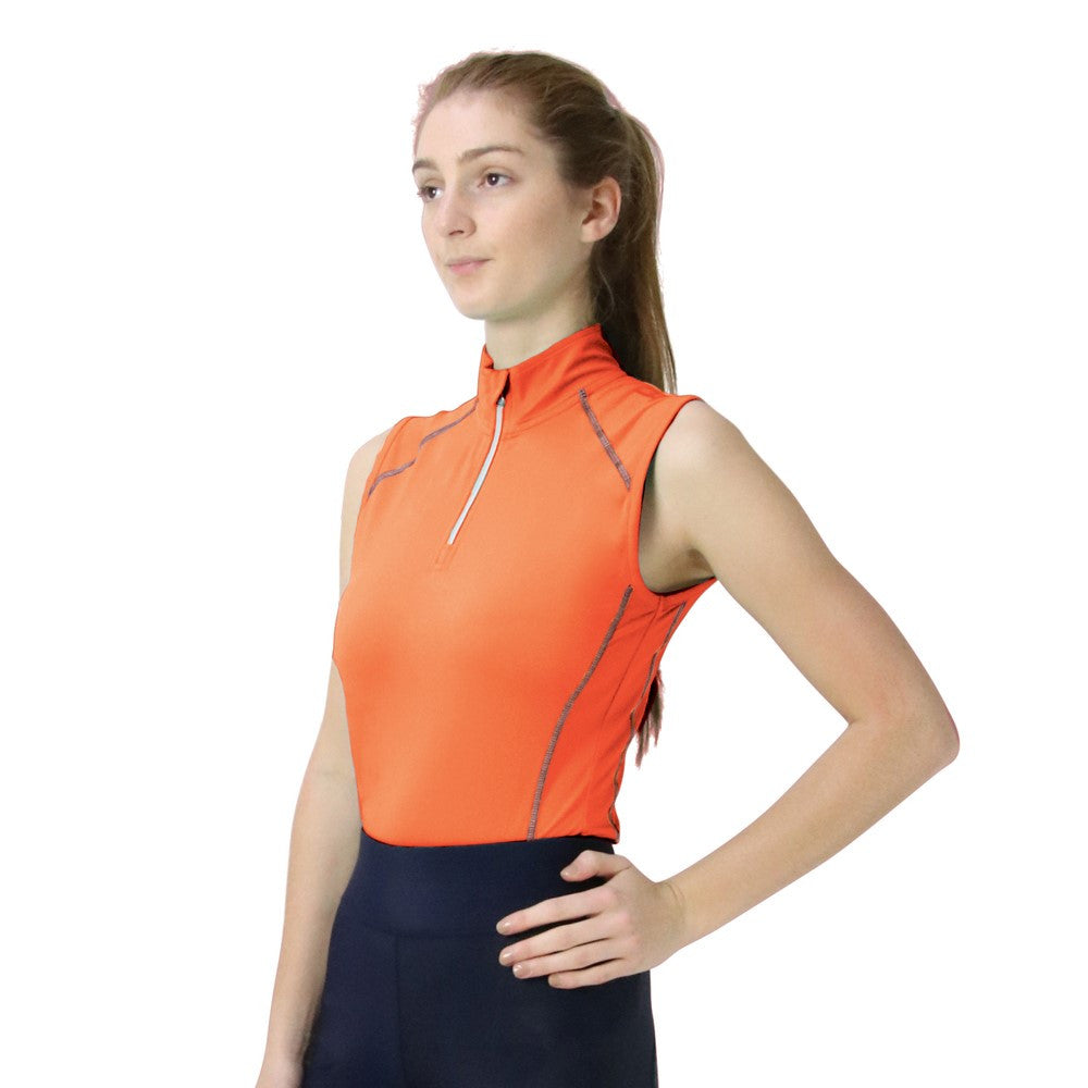 Hy Sport Active Sleeveless Top #colour_terracotta-orange