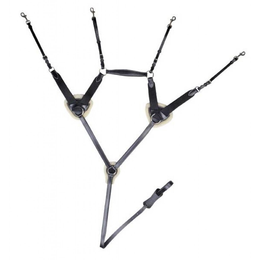 Lambswool 4154가있는 HKM BreastPlate/Martingale