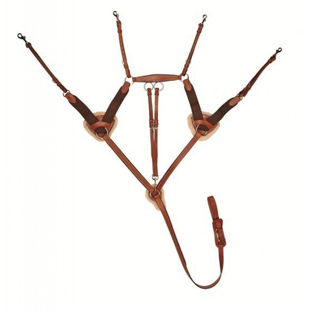 Lambswool 4154가있는 HKM BreastPlate/Martingale