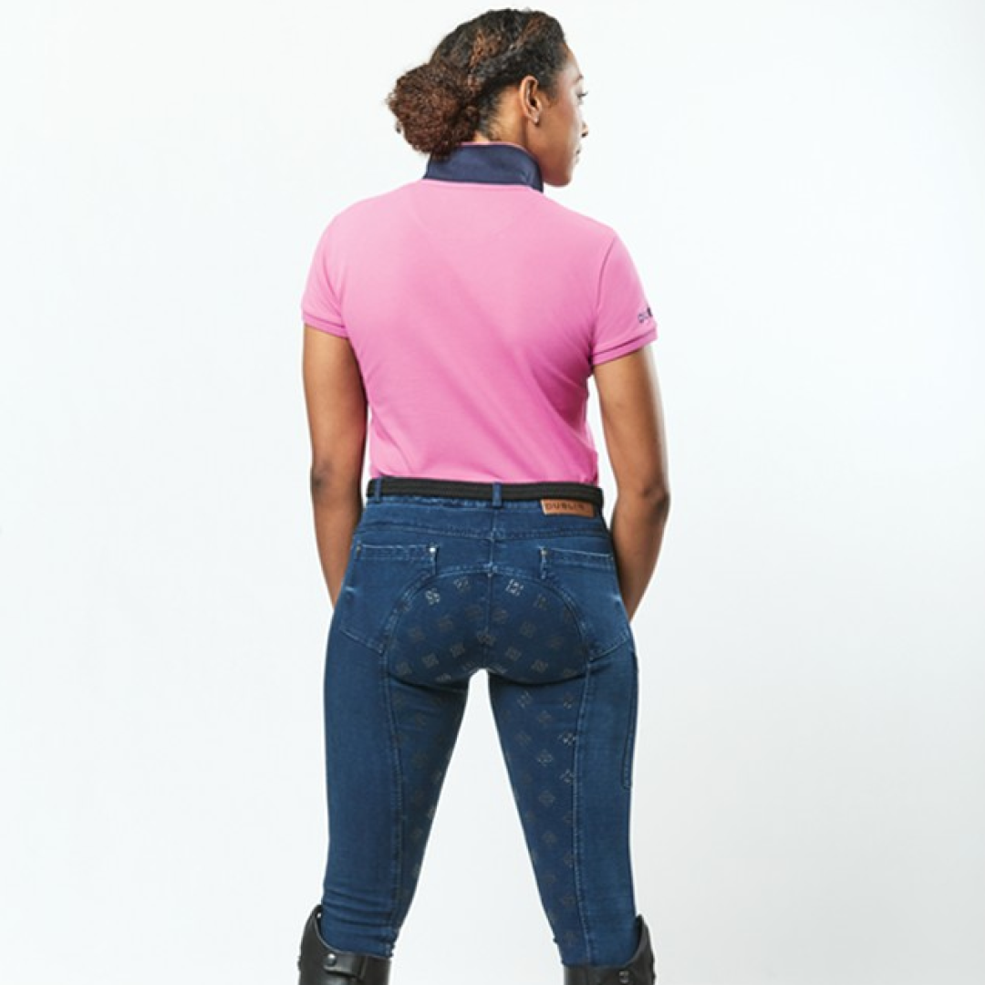 Dublin Lily Cap Sleeve Ladies Polo #colour_red-violet