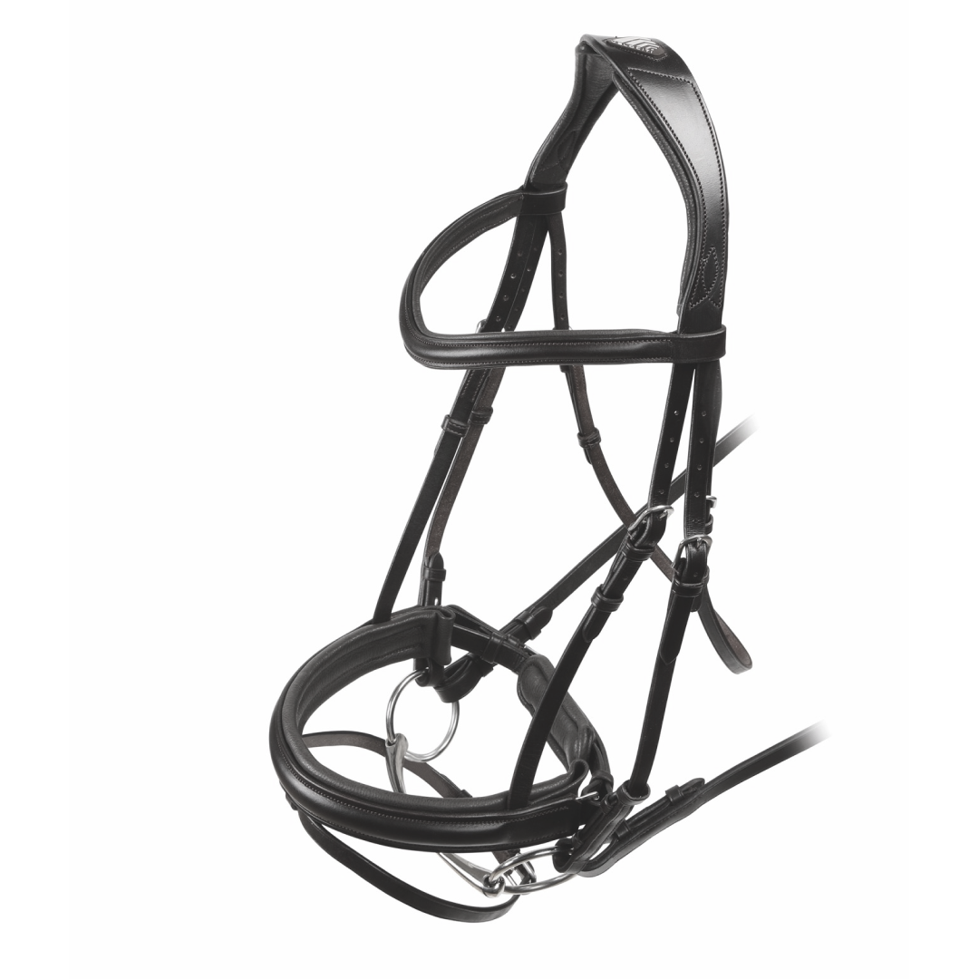 Shires Velociti RAPIDA Dressage Flash Bridle #colour_black