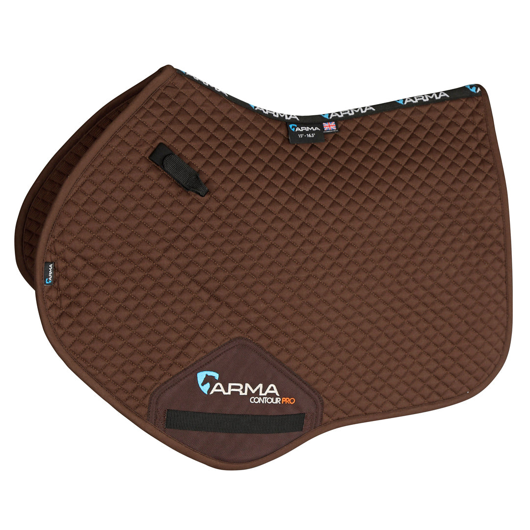 Shires ARMA Jump Saddlecloth #colour_brown
