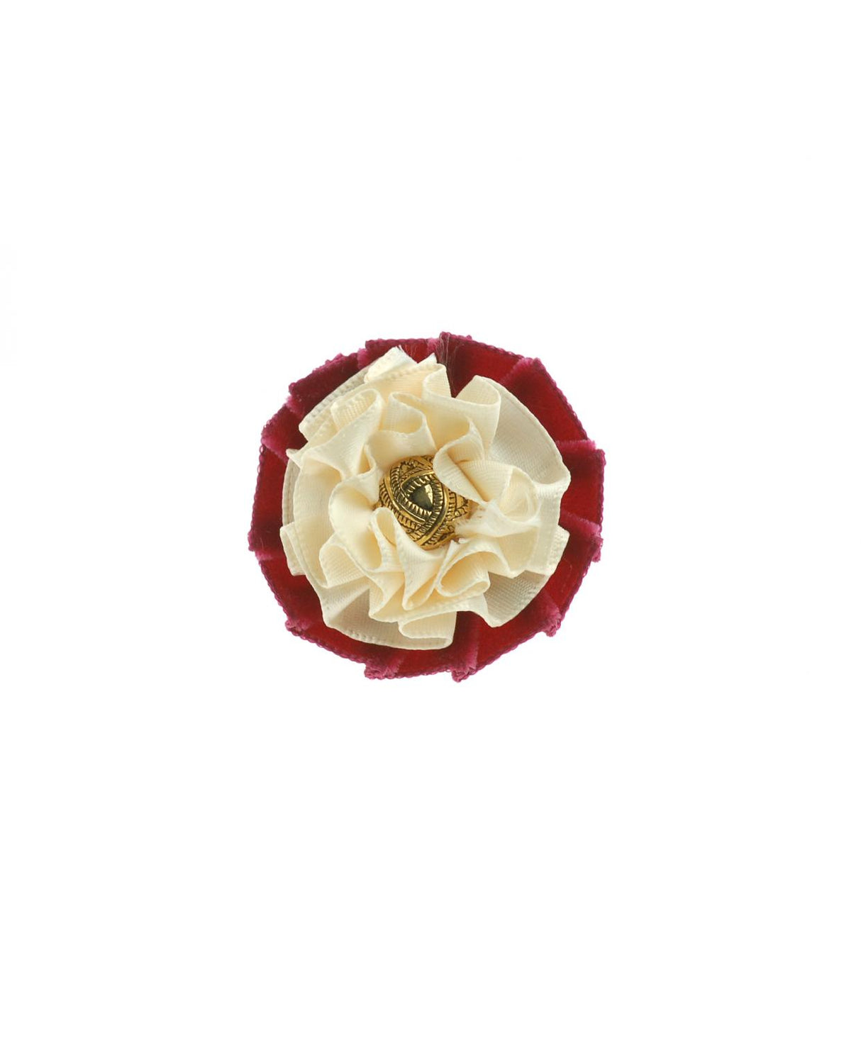 ShowQuest Newport Buttonhole #colour_burgundy-cream-gold