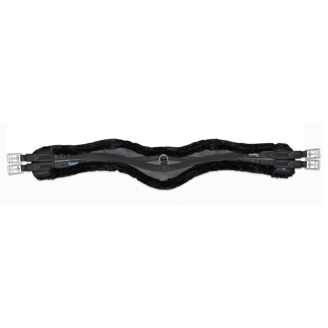 Shires ARMA SupaFleece Anatomical Elasticated Girth #colour_black