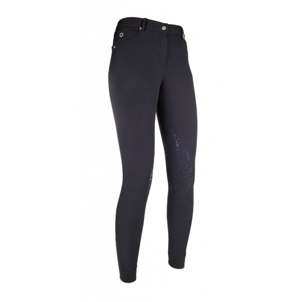 HKM LG 기본 실리콘 무릎 패치 라이딩 브리치