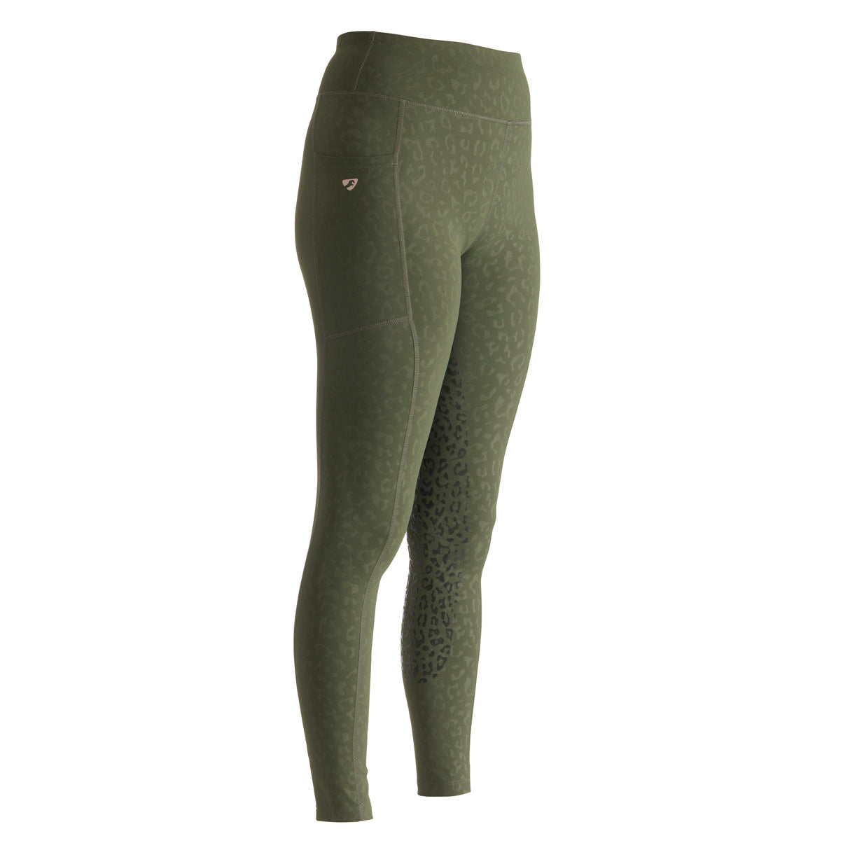 Shires Aubrion Ladies Non-Stop Riding Tights #colour_green