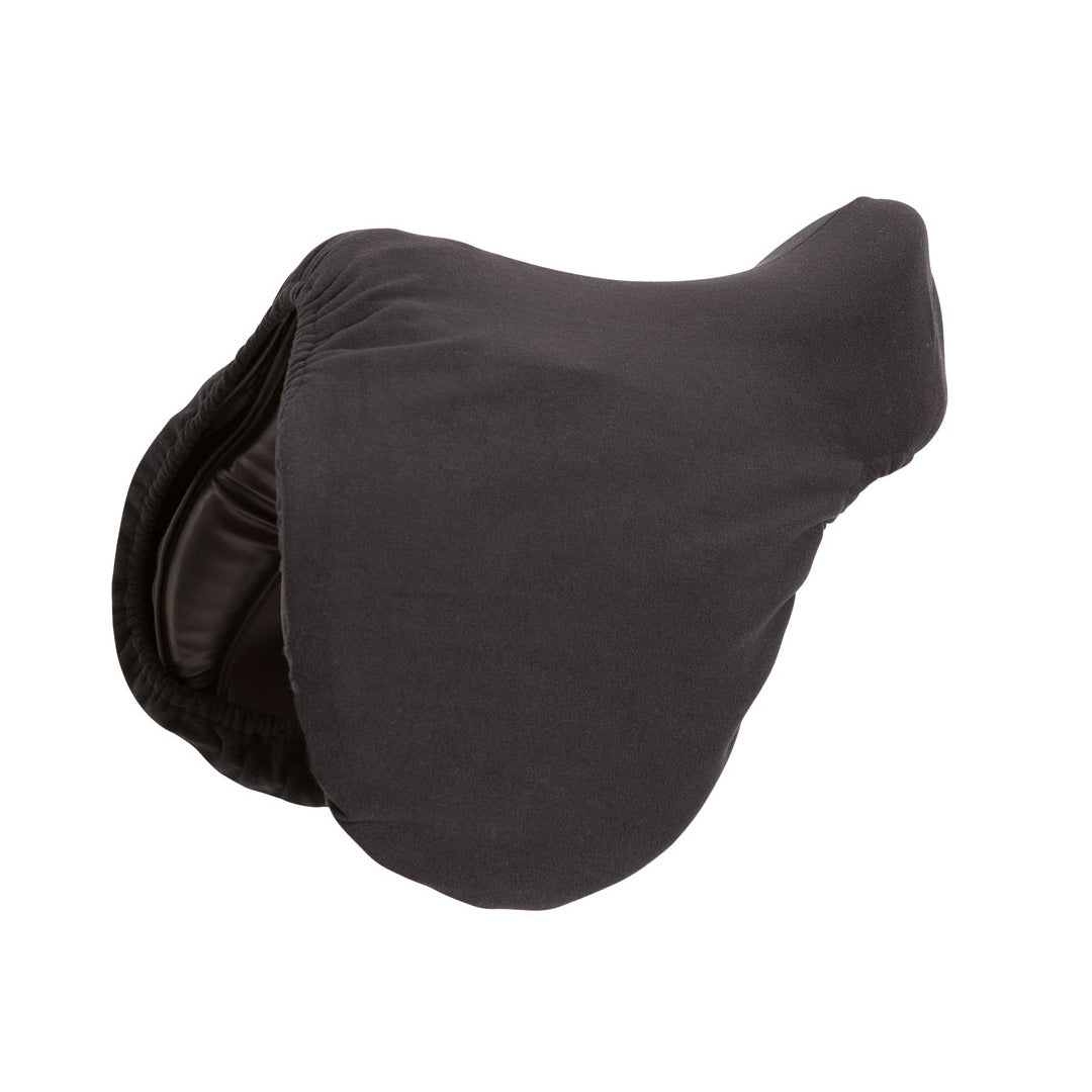 Shires Fleece Saddle Cover #colour_black