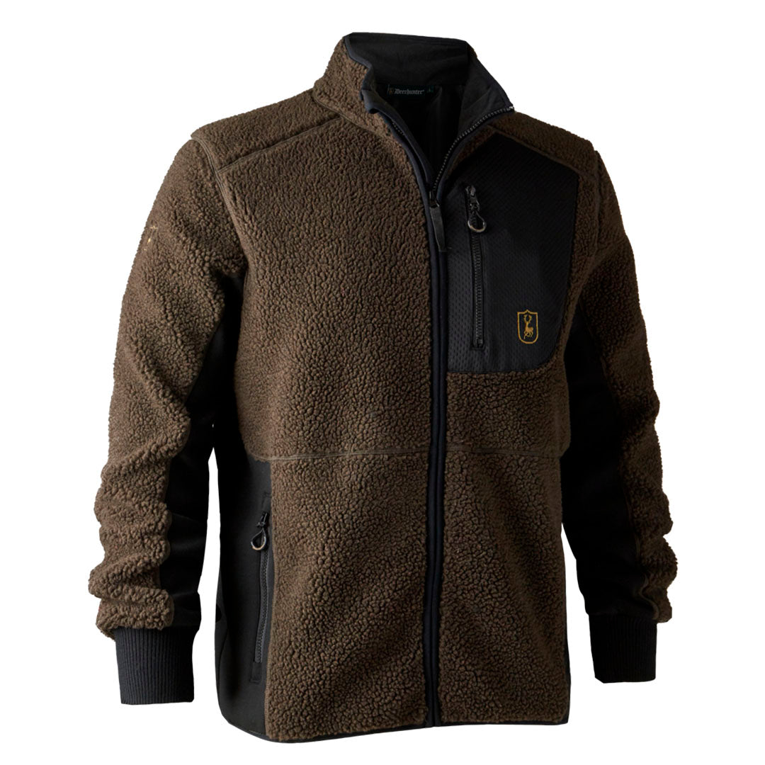 Deerhunter Rogaland Fibre Pile Men's Jacket #colour_chocolate-brown