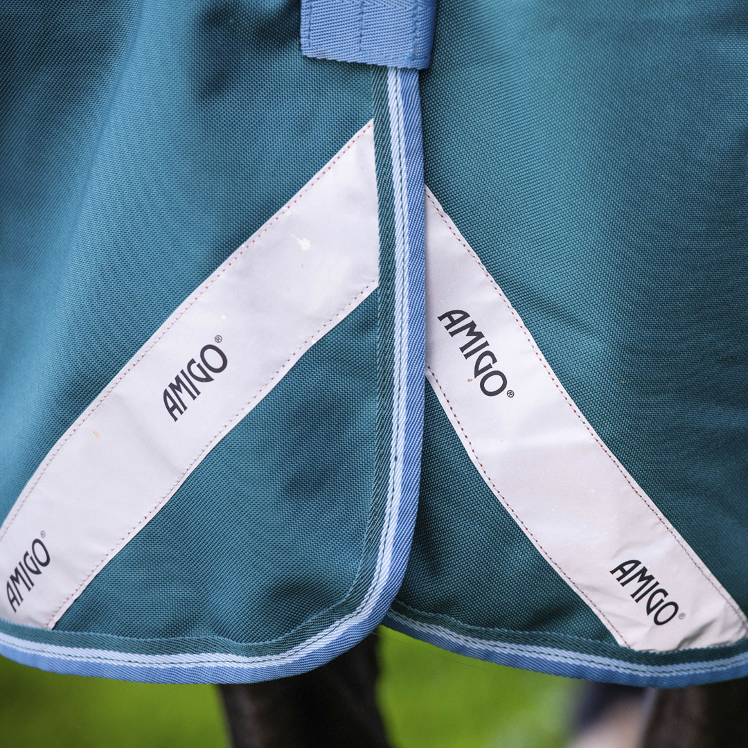 Horseware Ireland Amigo Bravo 12 Wug 400g Heavy Turnout Rug #colour_storm-green-turquoise-aqua