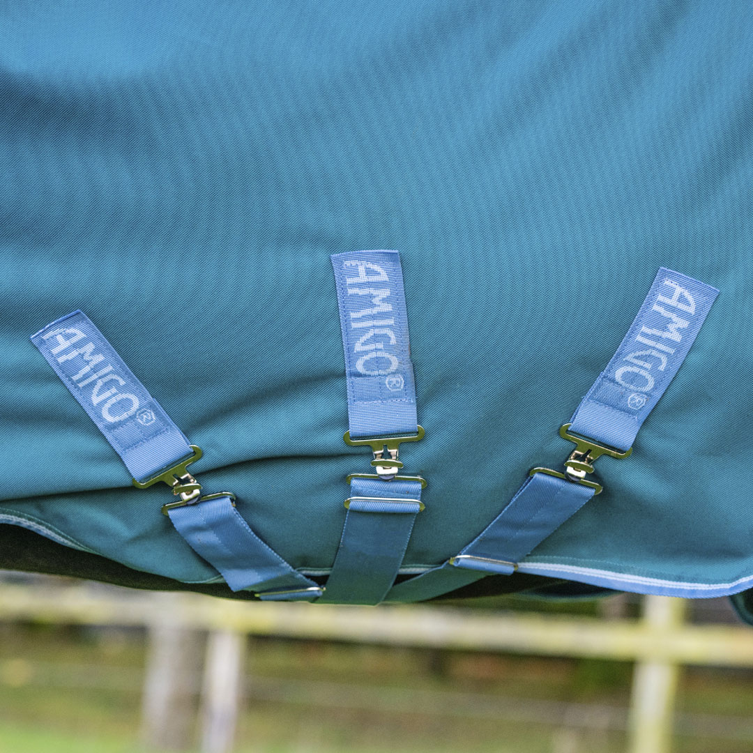 Horseware Ireland Amigo Bravo 12 Wug 400g Heavy Turnout Rug #colour_storm-green-turquoise-aqua