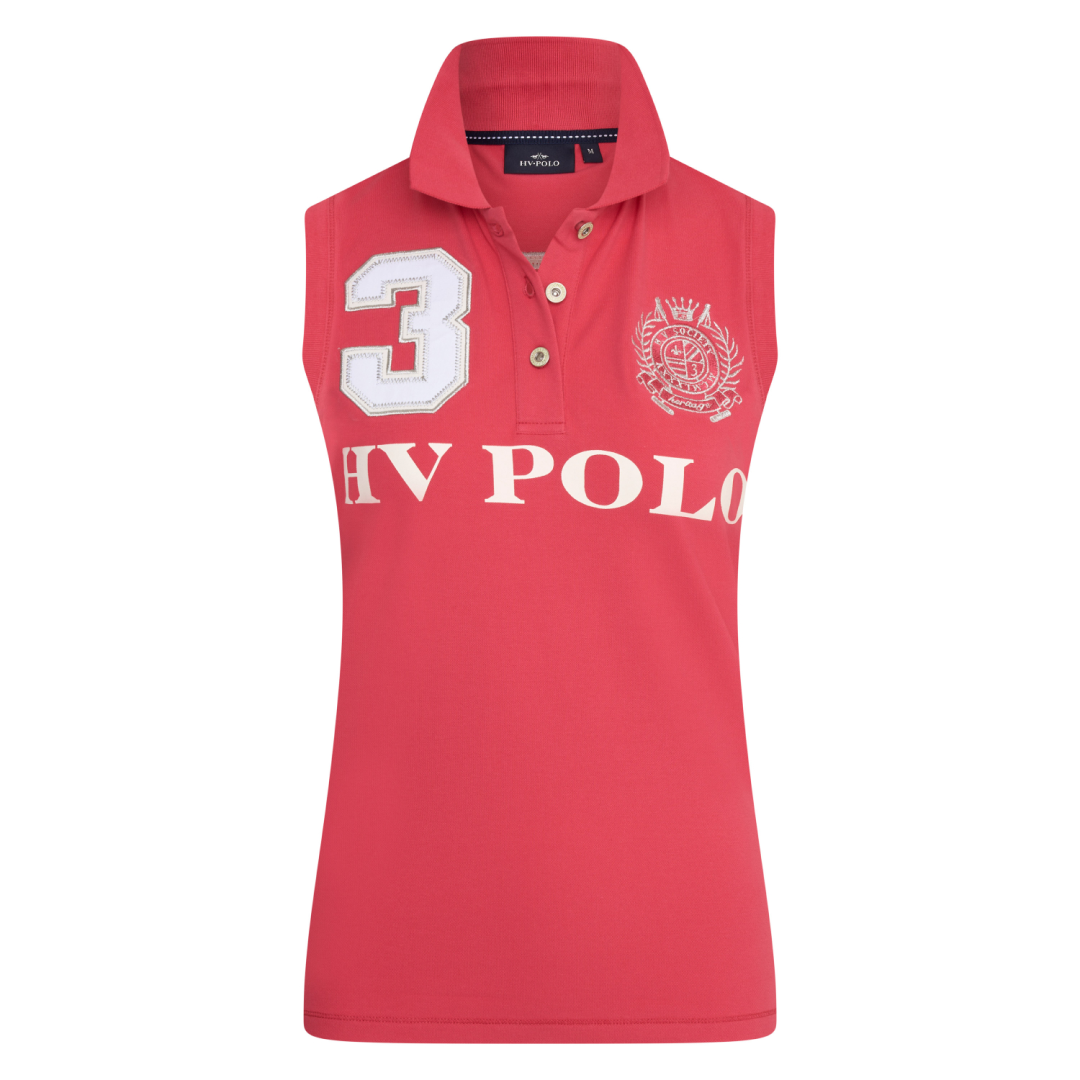 HV Polo Favouritas Sleeveless Polo Shirt #colour_strawberry