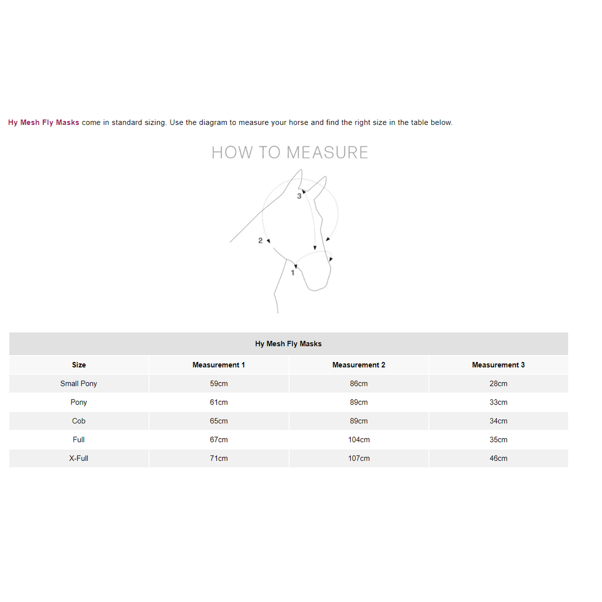 Masque anti-mouches Hy Riding