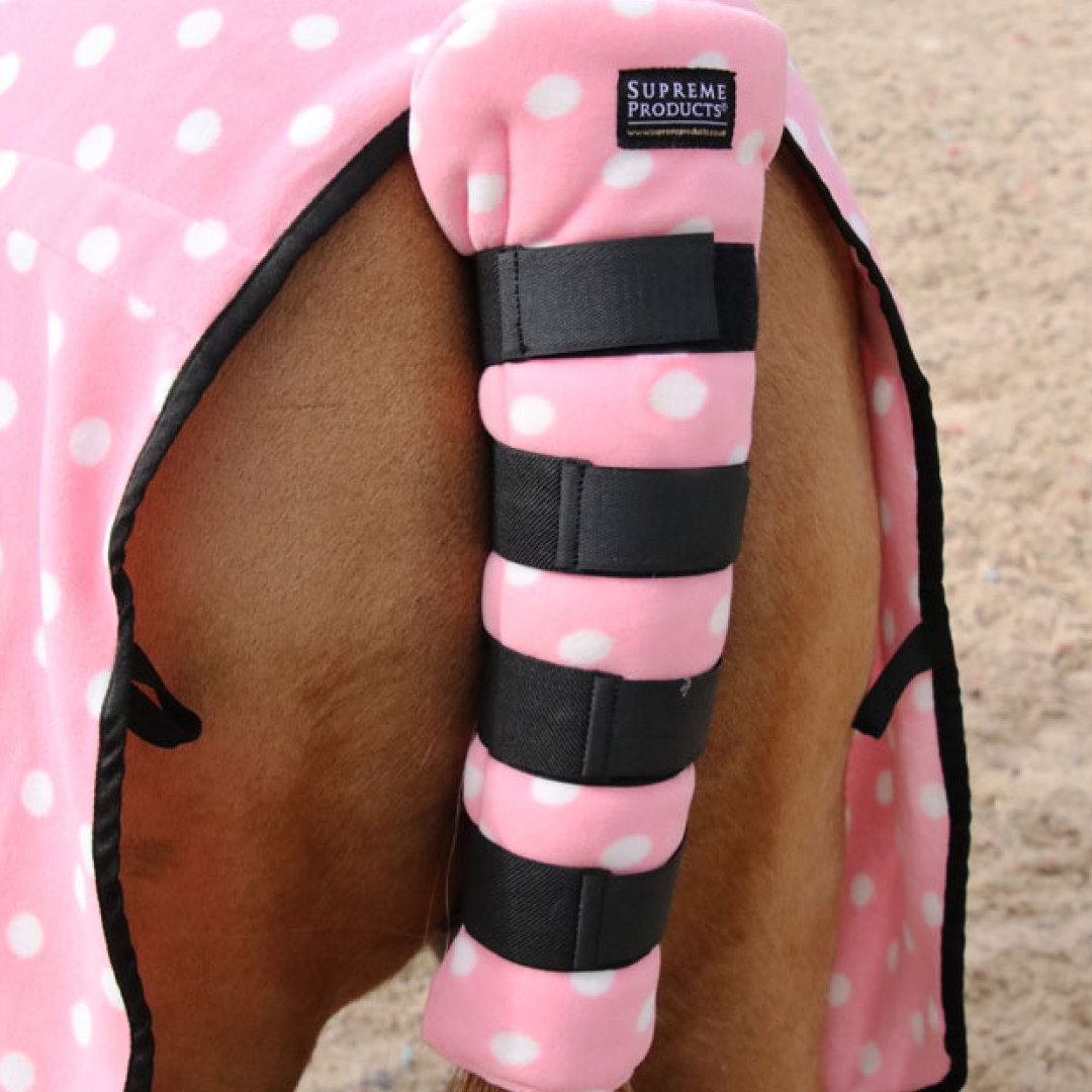 Supreme Products Dotty Fleece Tail Guard #colour_pretty-pink