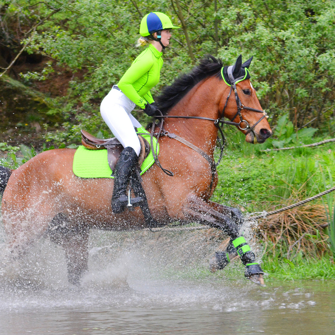 Woof Wear Performance Ladies Riding Shirt #colour_lime