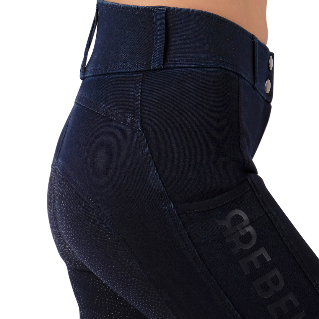 Montar Rebel High Waist Full Grip Breeches #colour_denim