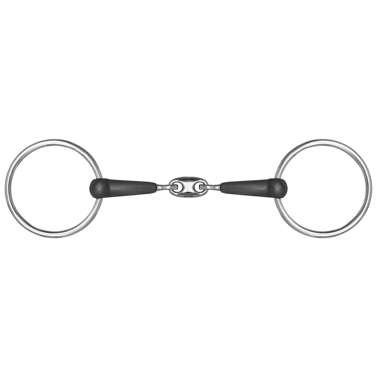 Mackey Double Jointed Rubber Snaffle Bit