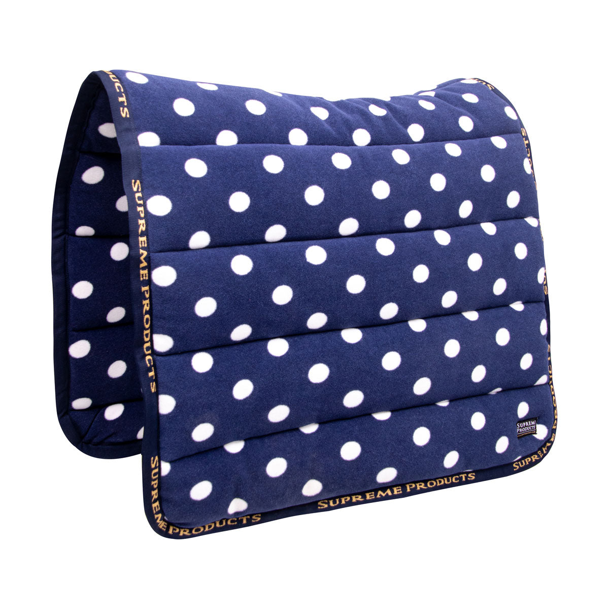 Supreme Products Dotty Fleece Saddle Pad #colour_noble-navy