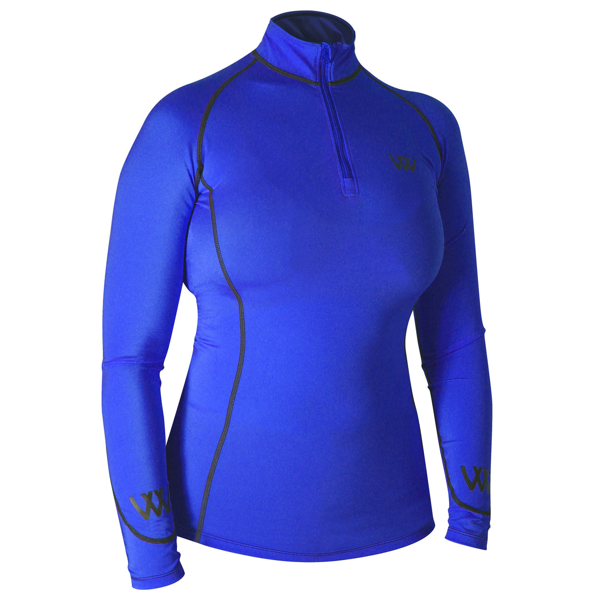 Woof Wear Performance Ladies Riding Shirt #colour_electric-blue