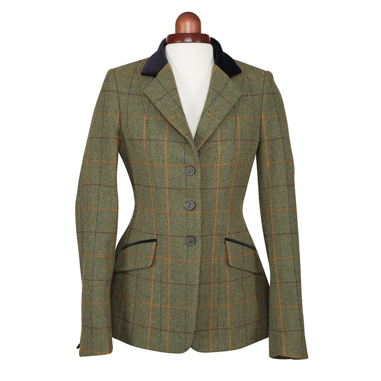 Shires Aubrion Saratoga Ladies Jacket #colour_red-yellow-blue-check